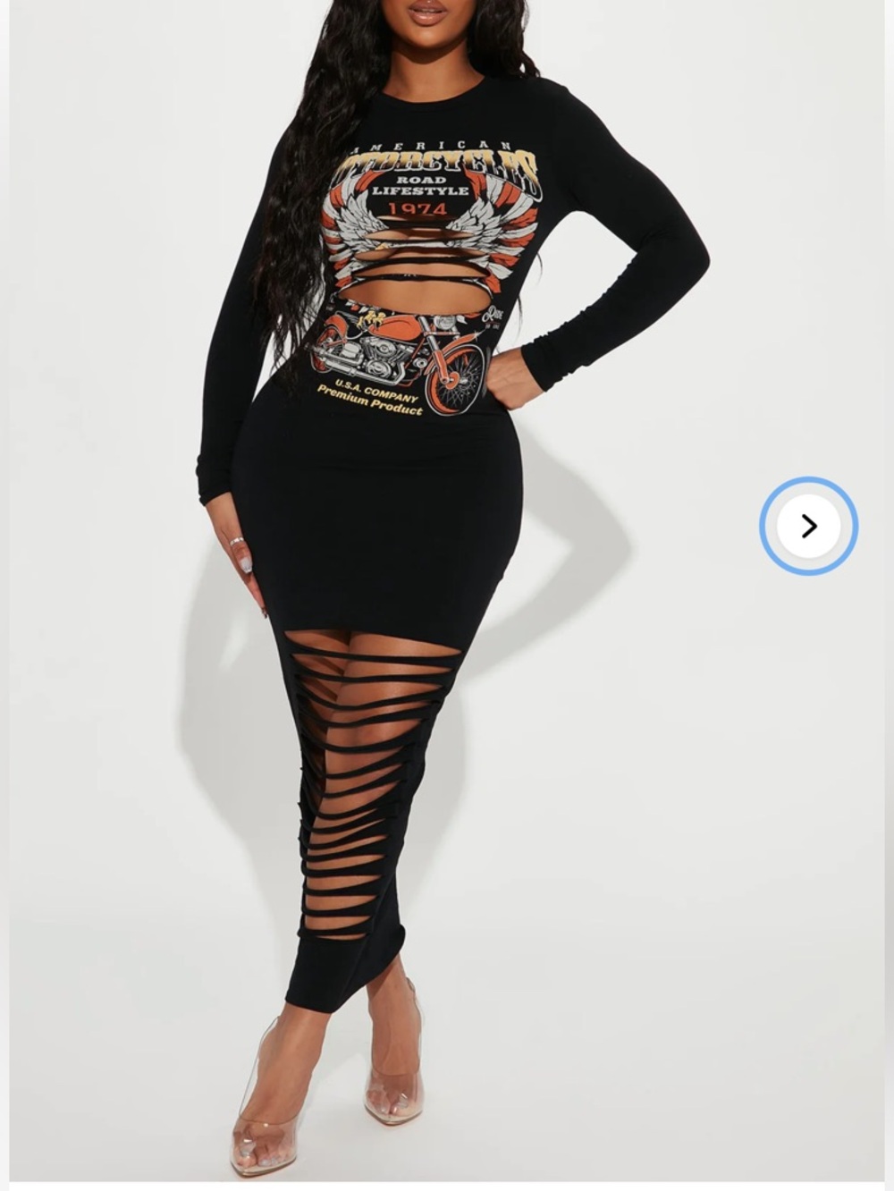 Rocker Life Maxi Dress - Black/combo